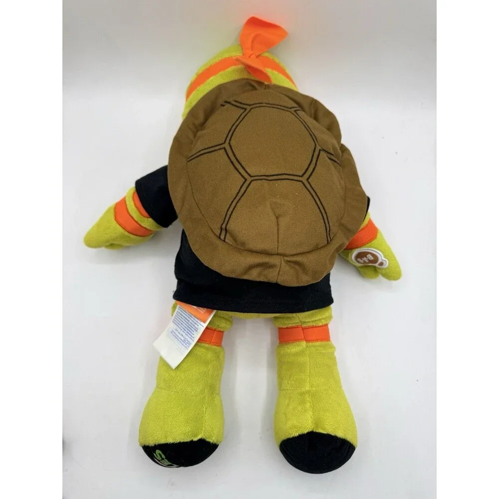 Build A Bear Michelangelo Teenage Mutant Ninja Turtles 2023 w/ Shell & Shirt